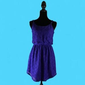 Xhilaration royal blue lace dress